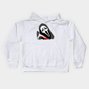 Scream VI  (Scream 6)  ghostface ghost face scary horror movie graphic design by ironpalette Kids Hoodie